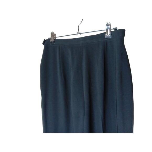 Max Mara Women’s Black Pleated Wide Leg Trousers Pants IT 40 US 6 - Picture 9 of 15